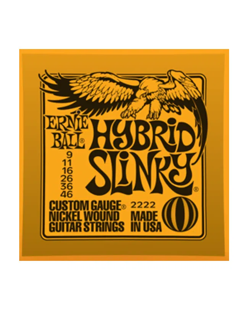 Cuerdas Guitarra Eléctrica Ernie Ball Hybrid Slinky 9-46 P02222