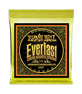 Cuerdas Guitarra Folk Ernie Ball Everlast 11-52 Coated 80/20 P02558