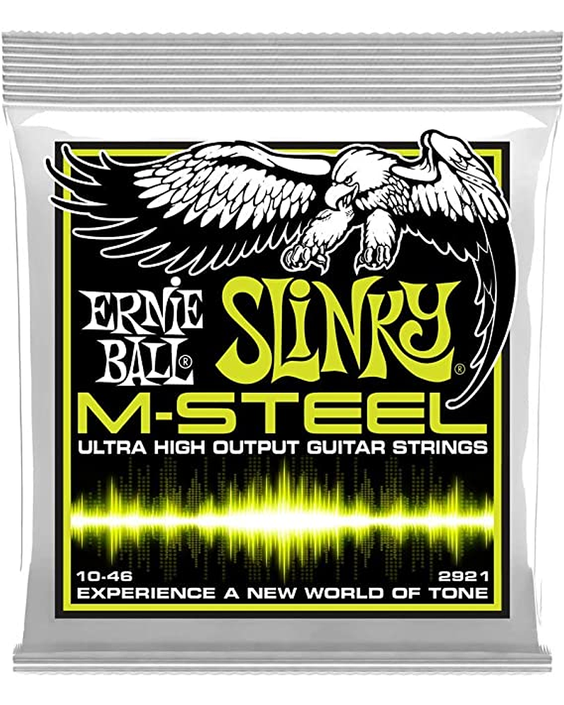 Cuerdas Guitarra Eléctrica Ernie Ball Regular Slinky M-Steel 10-46 P02921