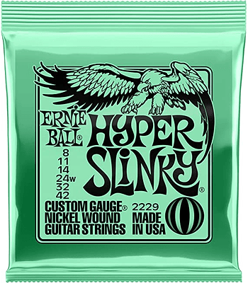 Cuerdas Guitarra Eléctrica Ernie Ball Hyper Slinky 8-42 P02229