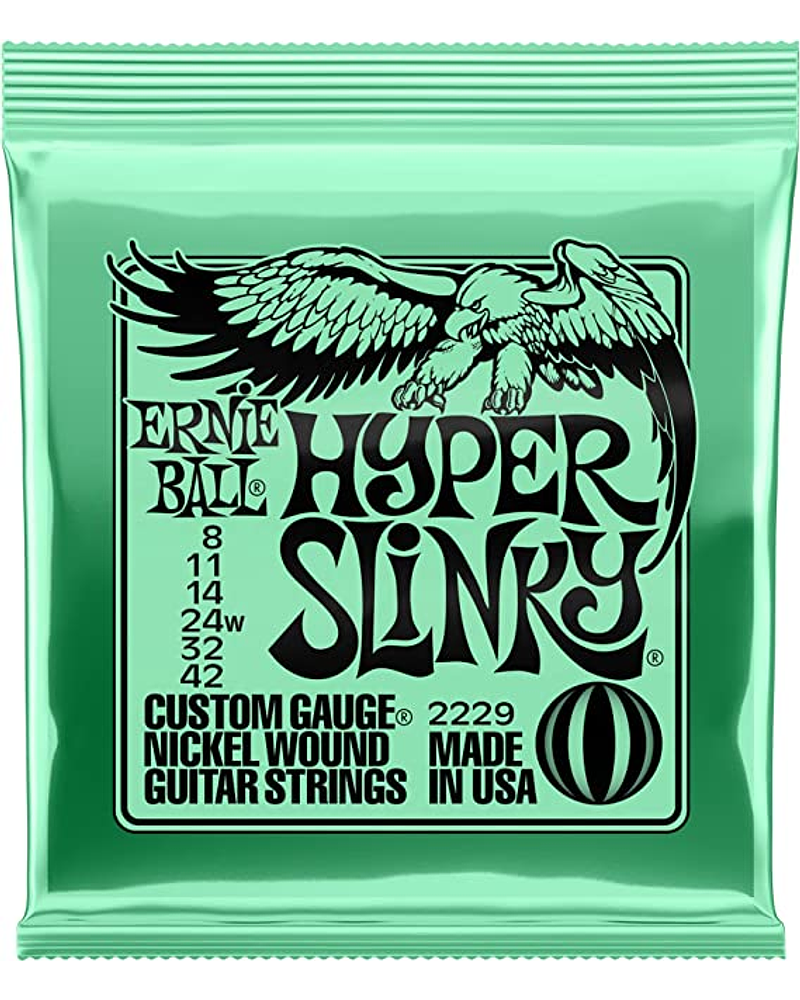 Cuerdas Guitarra Eléctrica Ernie Ball Hyper Slinky 8-42 P02229