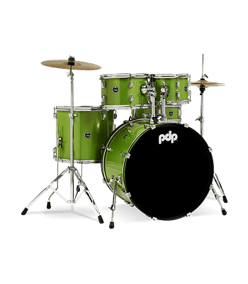 BATERIA COMPLETA PDP CENTER STAGE ELECTRIC GREEN SPARKLE