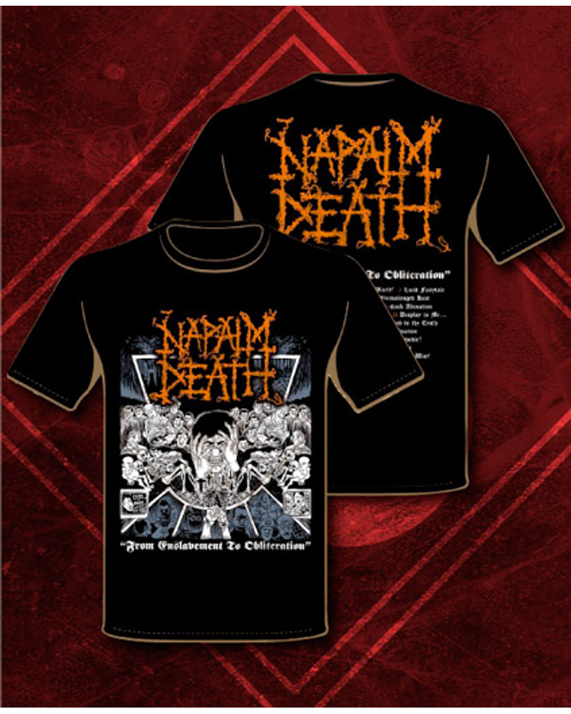 POLERA NAPALM DEATH FROM ENSLAVEMENT TO OBLITERATION