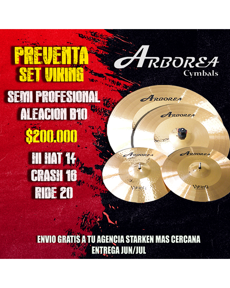 PREVENTA SET ARBOREA VIKING 14 16 20