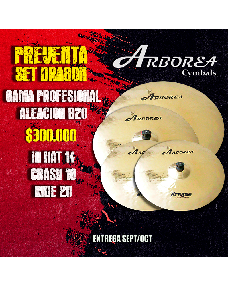 PREVENTA SET ARBOREA DRAGON 14 16 20
