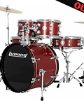 BATERIA COMPLETA LUDWIG ACCENT SPARKLE RED 10 12 14 16 22