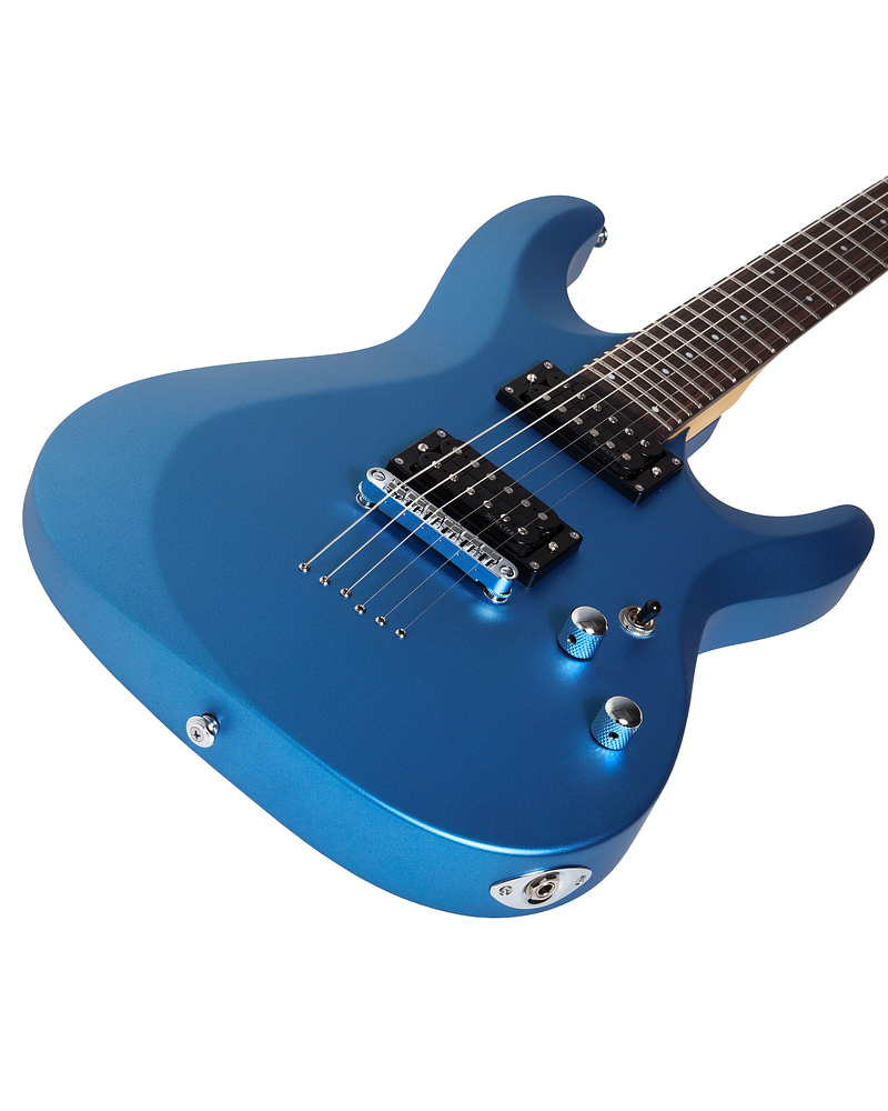 SCHECTER C-6 DELUXE SATIN METALLIC LIGHT BLUE GUITARRA ELECTRICA C6DLXSMLB