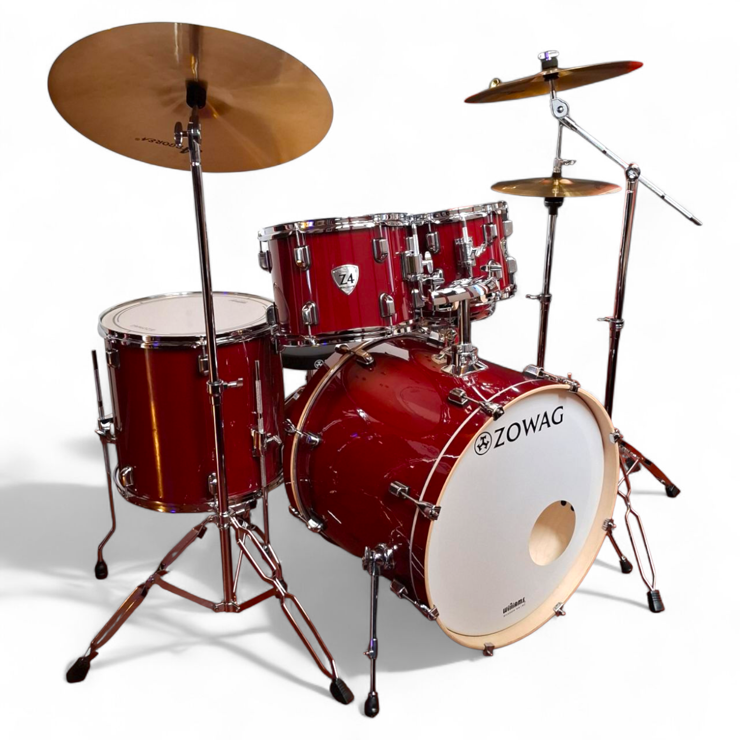 BATERIA COMPLETA Z4 BIRCH ZOWAG 10 12 14 16 22 (PLATOS DE RE