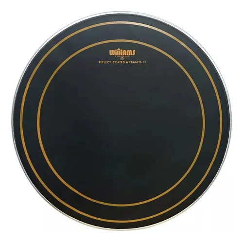 PARCHE DE BOMBO WCBAA2FF MUFFLE COATED BLACK REFLECT WILLIAMS DRUMHEADS