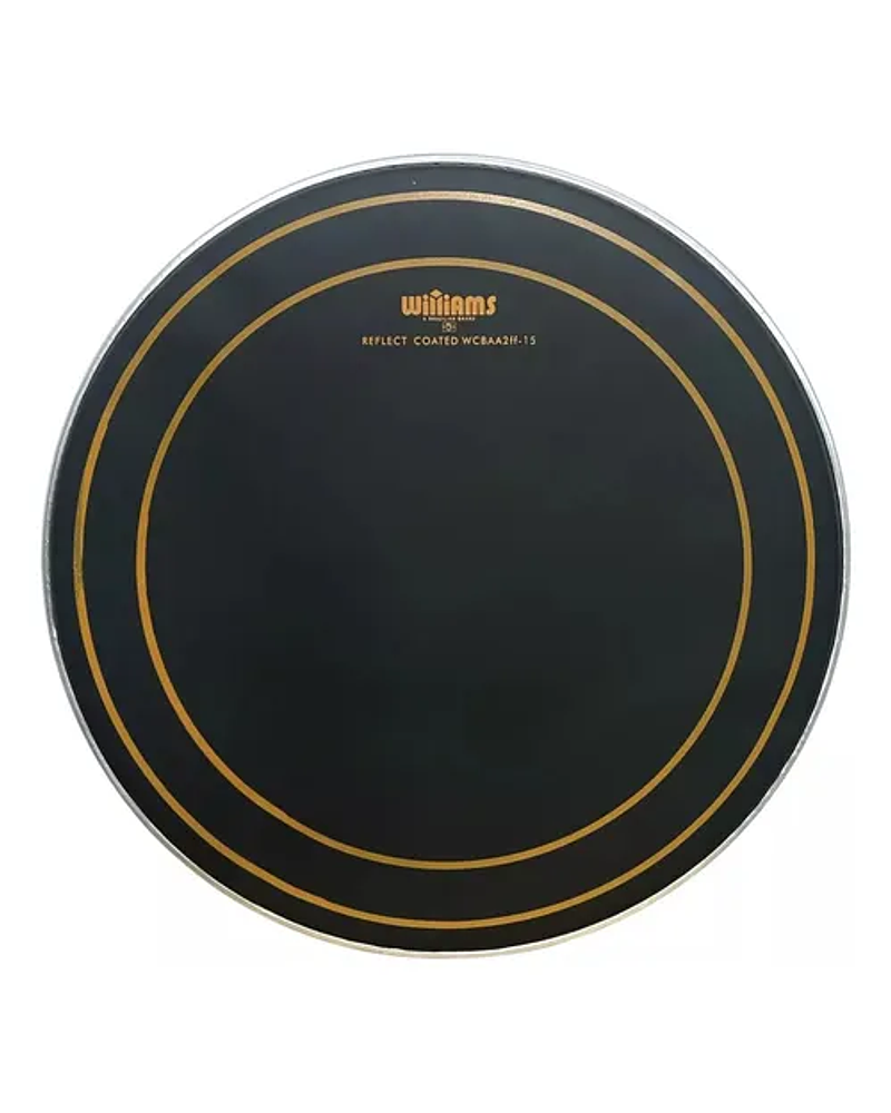 PARCHE DE BOMBO 20"  WCBAA2FF MUFFLE COATED BLACK REFLECT WILLIAMS DRUMHEADS