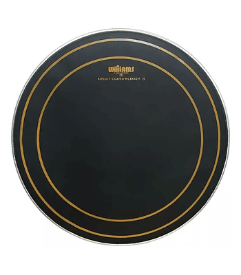 PARCHE DE BOMBO 24" WCBAA2FF MUFFLE COATED BLACK REFLECT WILLIAMS DRUMHEADS