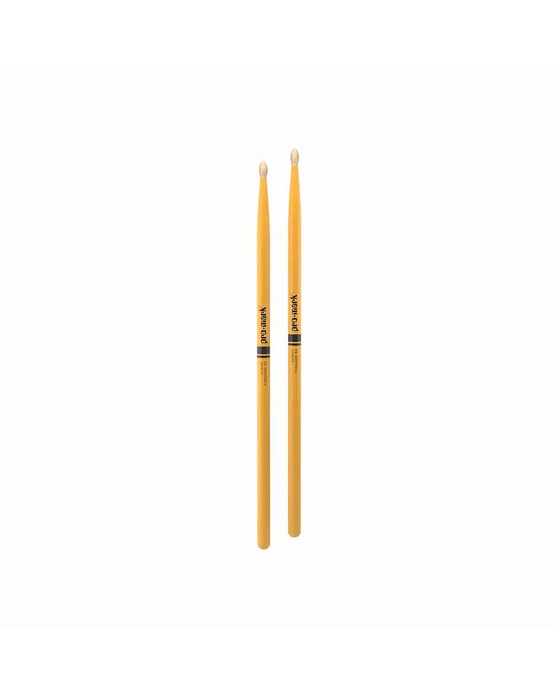 BAQUETAS PROMARK 5A PUNTA MADERA AMARILLO