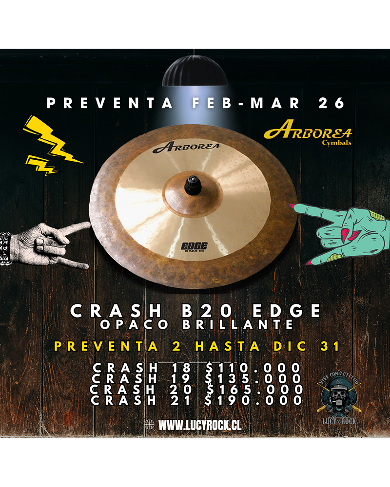 PREVENTA CRASHES B20 EDGE ARBOREA