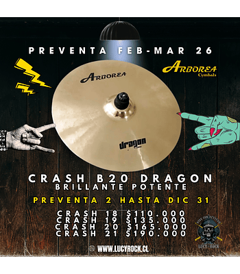 PREVENTA CRASHES B20 DRAGON FEB - MAR 26