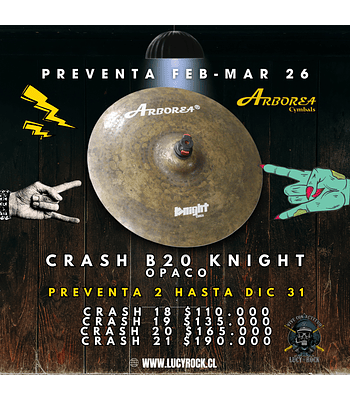 PREVENTA CRASHES B20 KNIGHT FEB - MAR 26