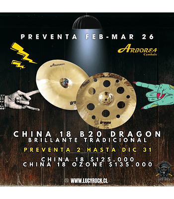 PREVENTA CHINA 18 B20 DRAGON FEB - MAR 26