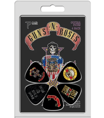Pack de 6 uñetas Perri's Leathers Guns n' Roses 