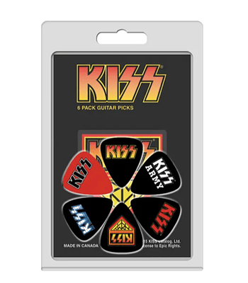 Pack de 6 uñetas Perri's Leathers KISS