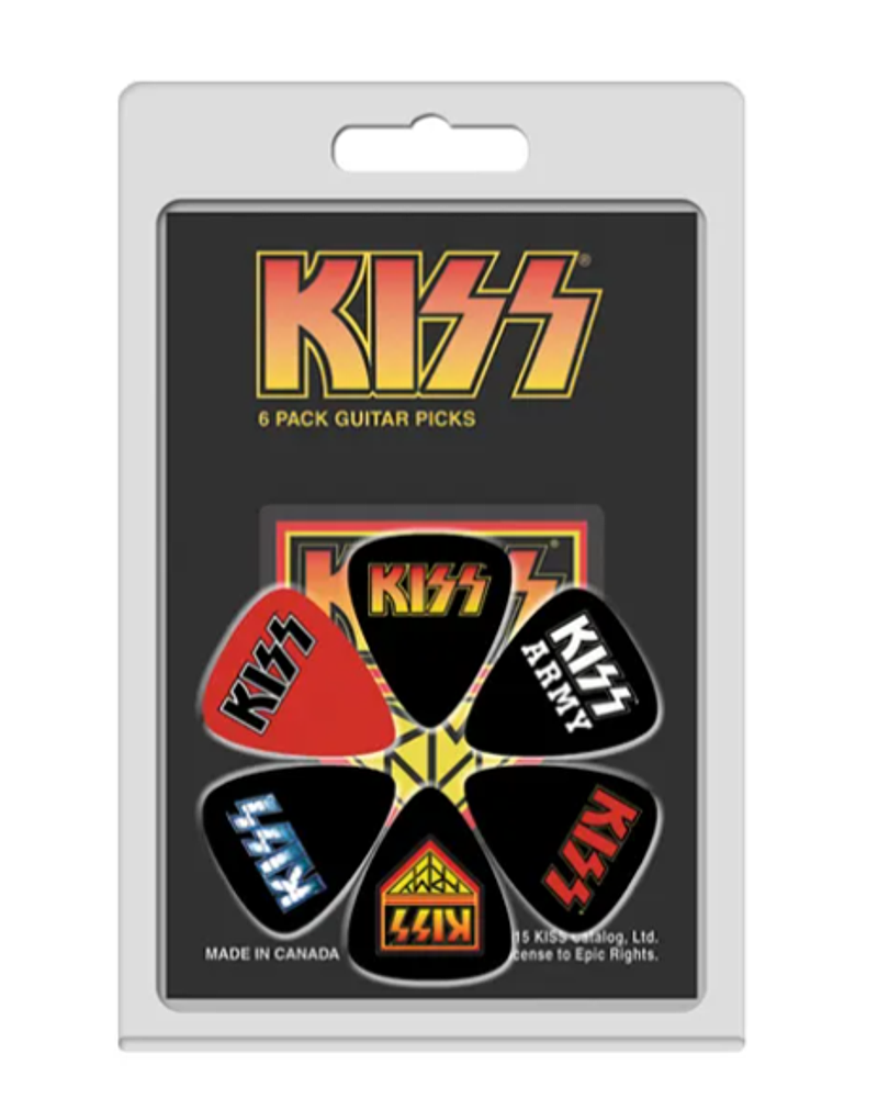 Pack de 6 uñetas Perri's Leathers KISS