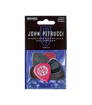 Pack mixto de 6 uñetas Jim Dunlop John Petrucci