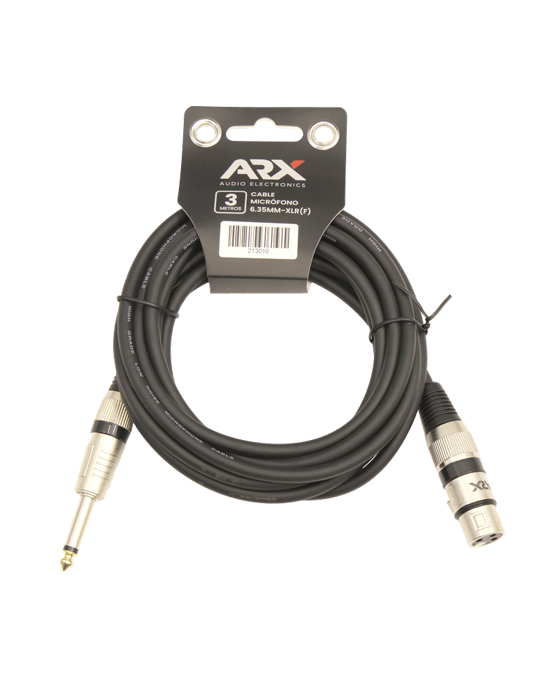  Cable XLR plug a XLR (F) ARX 3M 
