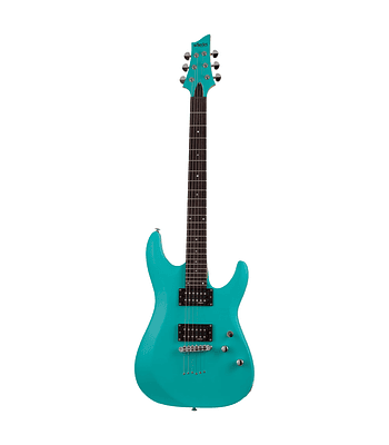 SCHECTER C-6 DELUXE SATIN AQUA