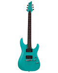 SCHECTER C-6 DELUXE SATIN AQUA