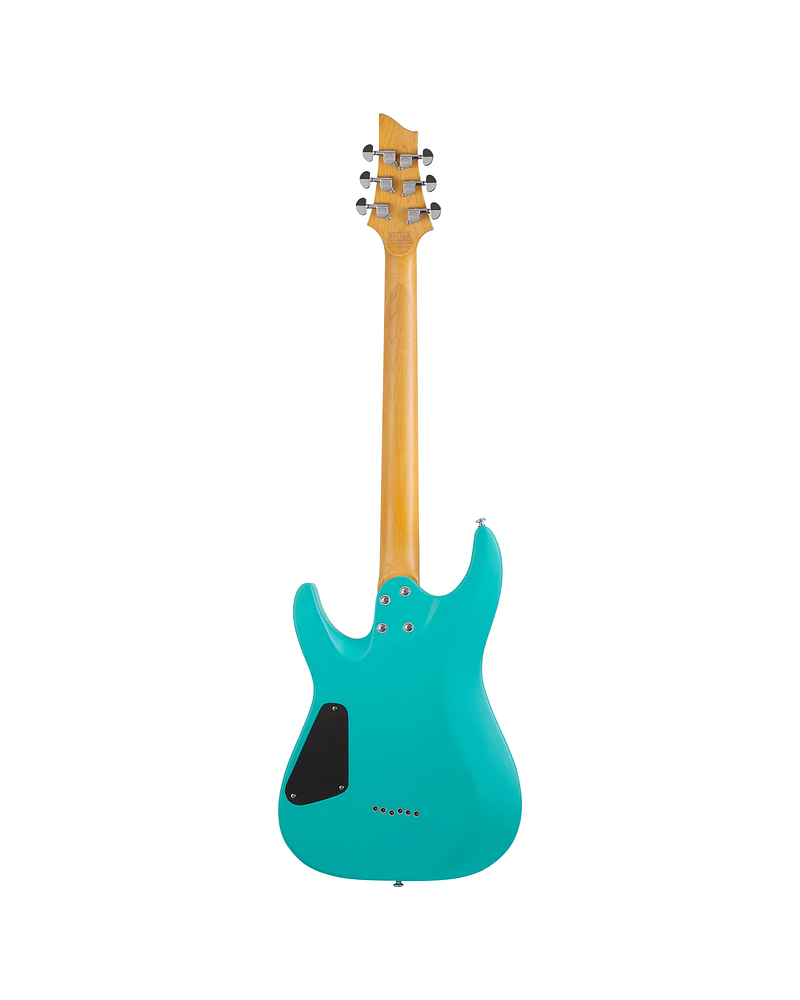 SCHECTER C-6 DELUXE SATIN AQUA