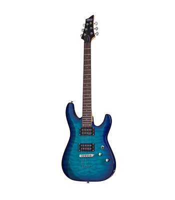 SCHECTER C-6 DELUXE OCEAN BLUE BURST