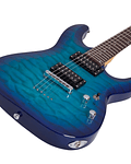 SCHECTER C-6 DELUXE OCEAN BLUE BURST