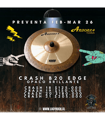 PREVENTA CRASHES B20 EDGE ARBOREA