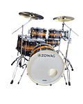 BATERIA FULL Z5 BIRCH PREMIUM ZOWAG 08 10 12 14 14 16 22 ORANGE BURST (PLATOS DE REGALO)