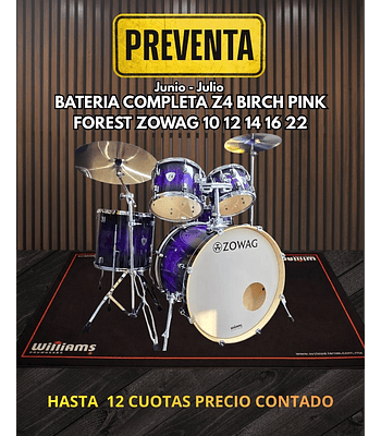 PREVENTA BATERIA COMPLETA Z4 BIRCH ZOWAG PINK FOREST10 12 14 16 22
