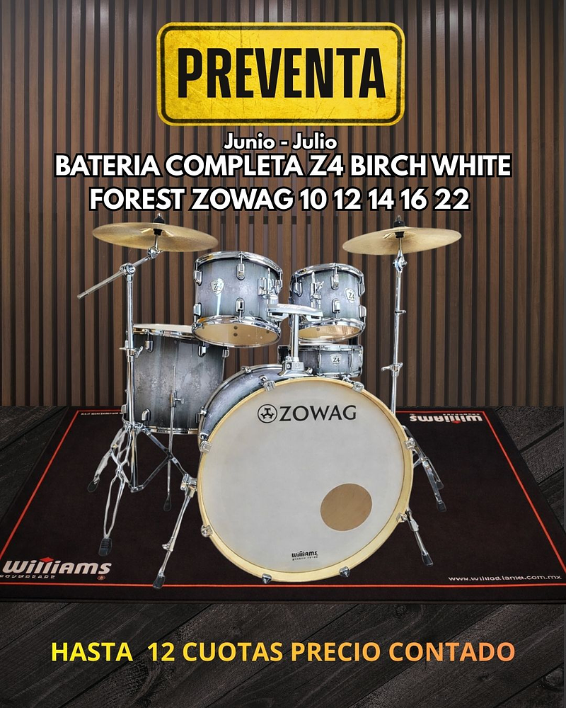 PREVENTA BATERIA COMPLETA Z4 BIRCH ZOWAG WHITE FOREST 10 12 14 16 22