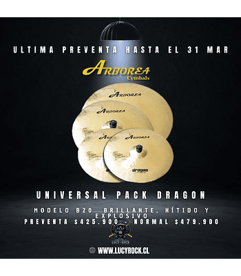 PREVENTA SET ARBOREA DRAGON 14 16 20