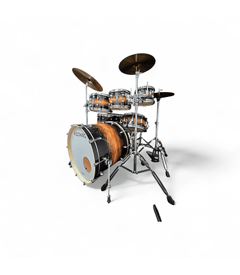 BATERIA FULL Z5 BIRCH PREMIUM ZOWAG 08 10 12 14 14 16 22 ORANGE BURST (PLATOS DE REGALO)
