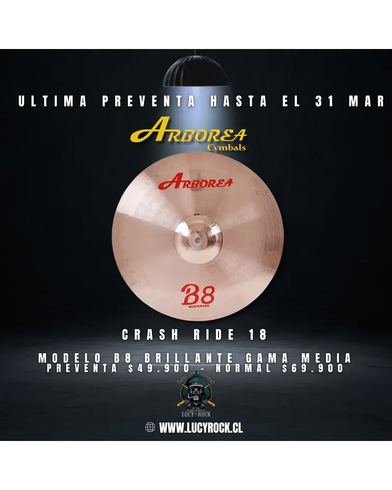 PREVENTA CRASH RIDE 18 ARBOREA B8