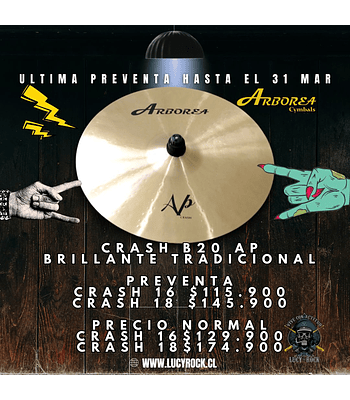 PREVENTA CRASH 18 AP ARBOREA