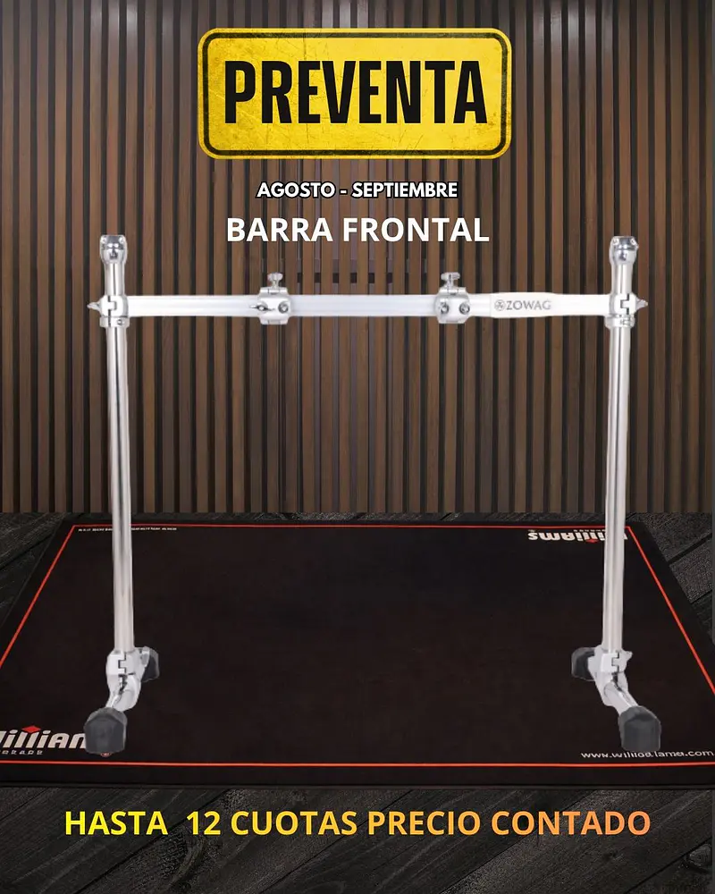 PREVENTA BARRA FRONTAL ZOWAG - JAULA BATERIA