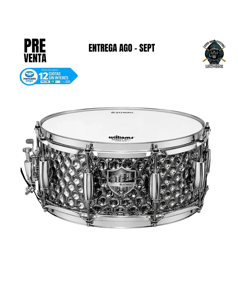 PREVENTA CAJA MARTILLADA ACERO 14X5.5