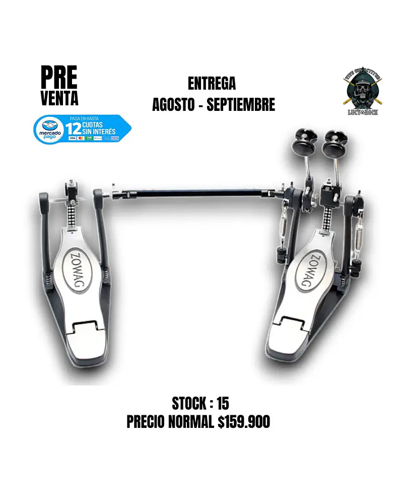 PREVENTA DOBLE PEDAL ZOWAG VENOR