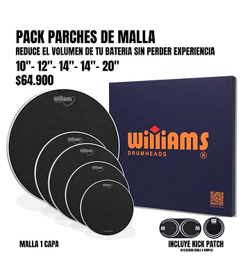 SET PARCHES DE MALLA WILLIAMS 