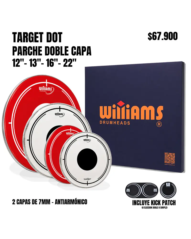 SET TARGET DOT DOBLE CAPA CLEAR RED