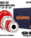SET TARGET DOT DOBLE CAPA CLEAR RED