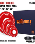 SET TARGET DOT DOBLE CAPA CLEAR RED