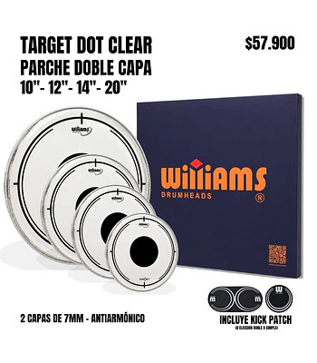 SET TARGET DOT DOBLE CAPA CLEAR RED