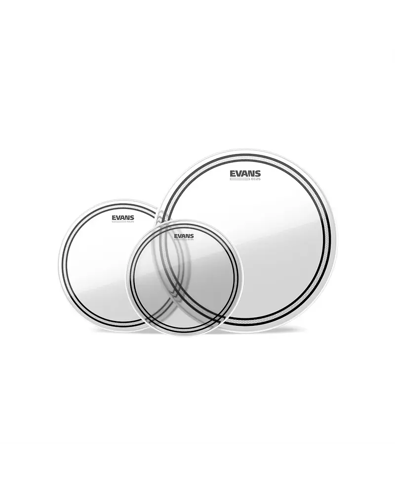 SET DE PARCHES EVANS  10"-12"-14'' CLEAR FUSION