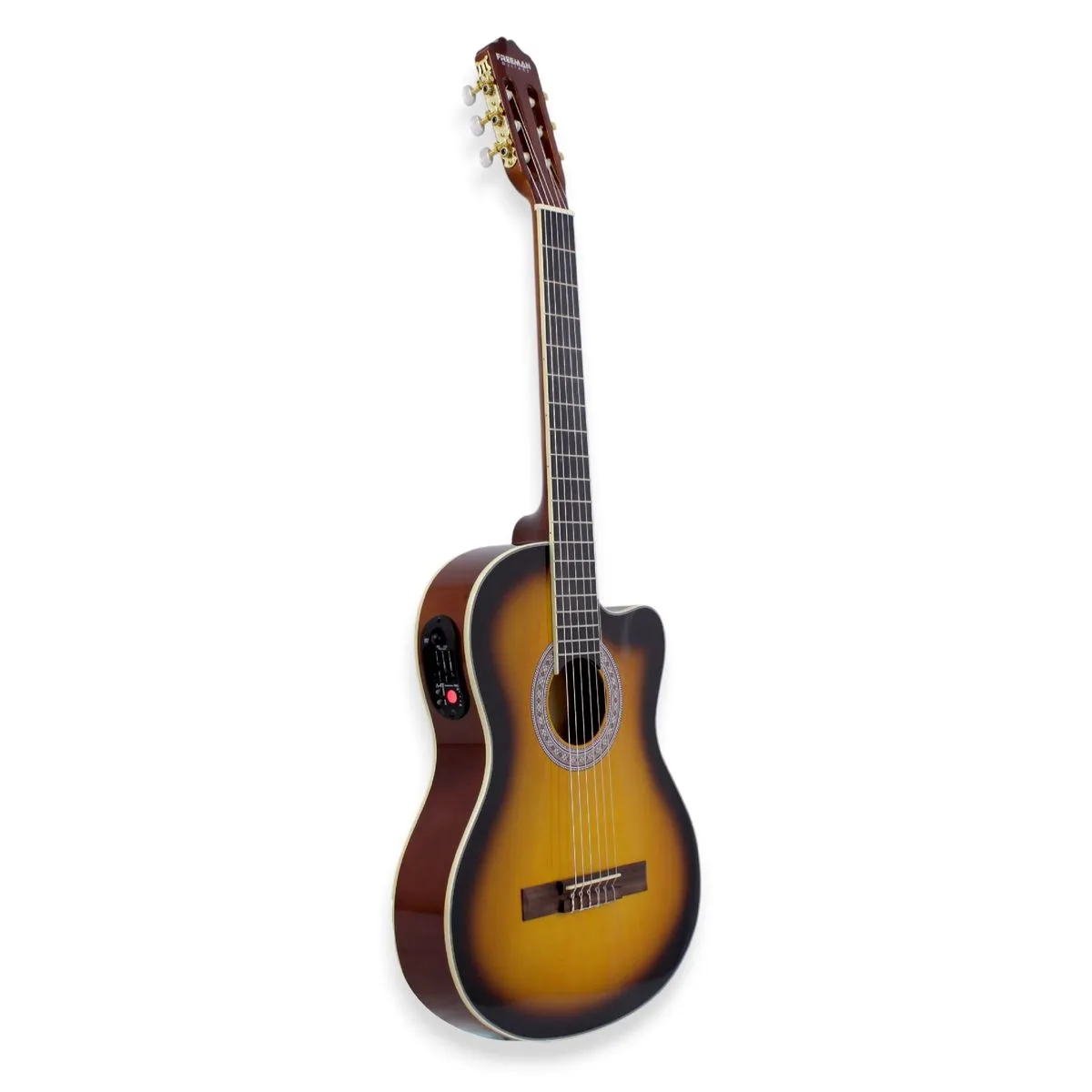 FREEMAN FRA95NCET - Negra - Guitarra Clásica Electroacústica Slim
