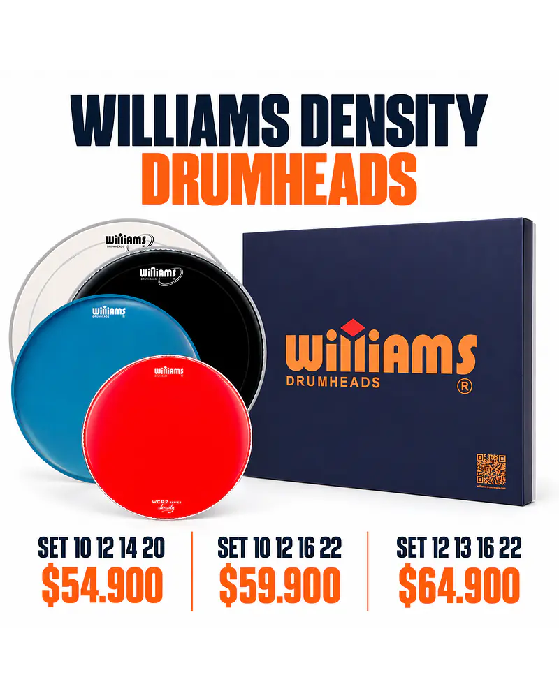 PACK WILLIAMS DENSITY DOBLE CAPA POROSO WHITE RED BLUE BLACK