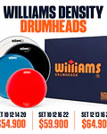 PACK WILLIAMS DENSITY DOBLE CAPA POROSO WHITE RED BLUE BLACK